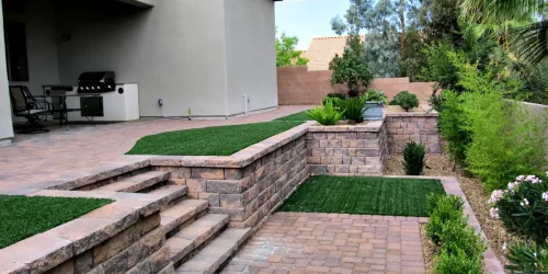 Retaining Wall, Landscaping, 3D Design, Outdoor Living, Paver Patio